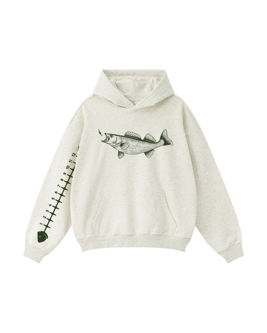 Catch & Measure Walleye Fishing Hoodie