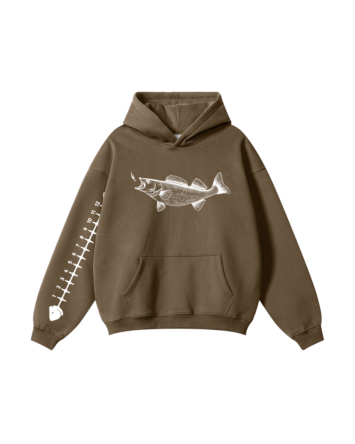 Catch & Measure Walleye Fishing Hoodie