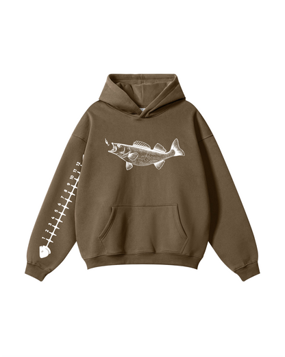 Catch & Measure Walleye Fishing Hoodie