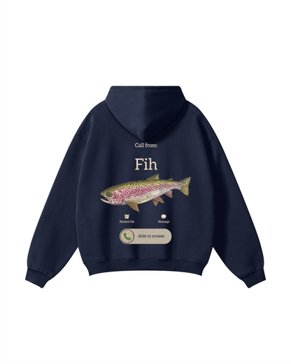 Call from Fih Rainbow Trout Fishing Hoodie