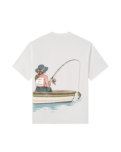 Catch of a Lifetime Fishing Couple T-Shirt Set