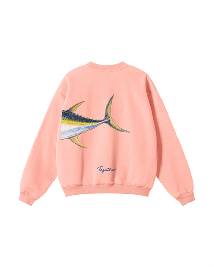 Better Together Yellowfin Tuna Couple Fishing Unisex Crewneck Set
