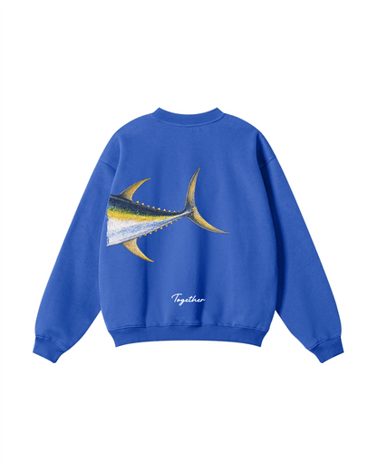 Better Together Yellowfin Tuna Couple Fishing Unisex Crewneck Set