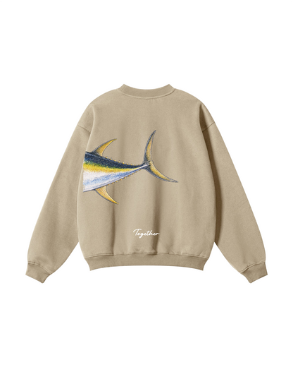 Better Together Yellowfin Tuna Couple Fishing Unisex Crewneck Set