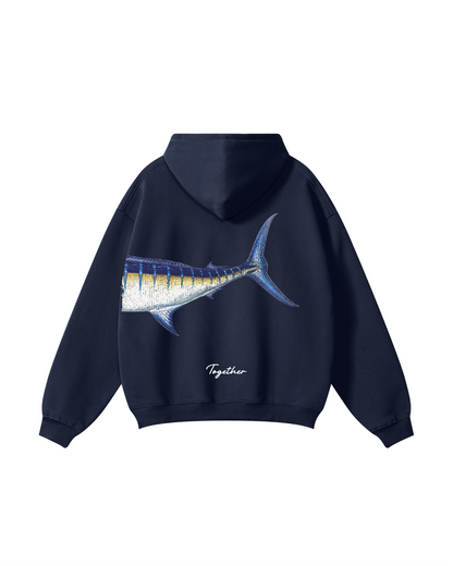 Better Together Blue Marlin Couple Hoodie Set