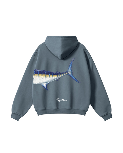 Better Together Blue Marlin Couple Hoodie Set