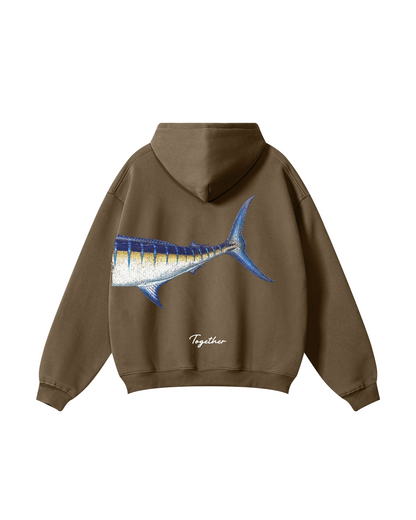 Better Together Blue Marlin Couple Hoodie Set