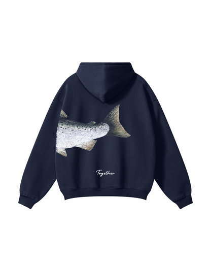 Better Together Coho Salmon Couple Hoodie Set