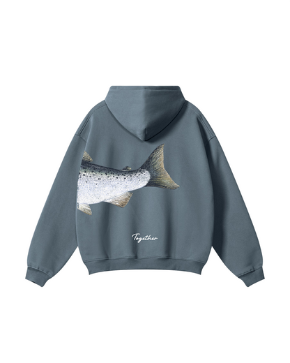 Better Together Coho Salmon Couple Hoodie Set