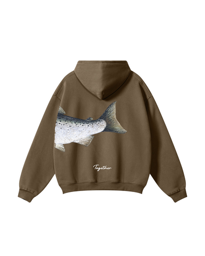 Better Together Coho Salmon Couple Hoodie Set