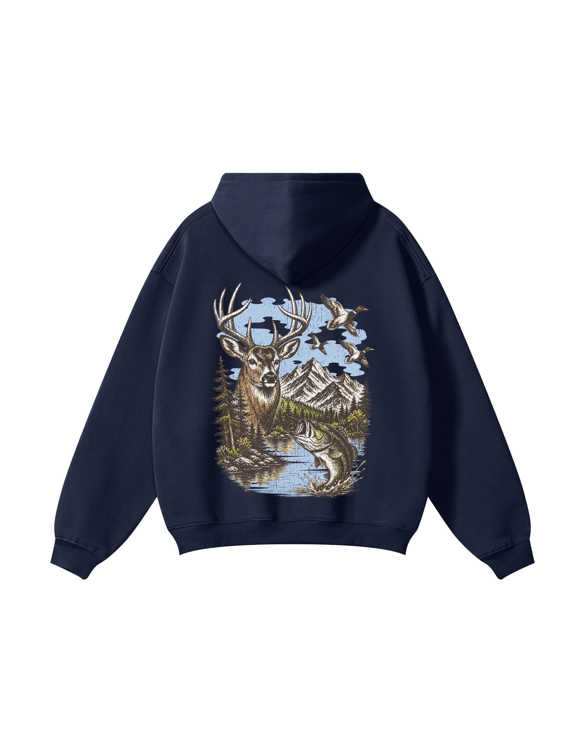 Wild Country Deer, Ducks & Largemouth Bass Hoodie