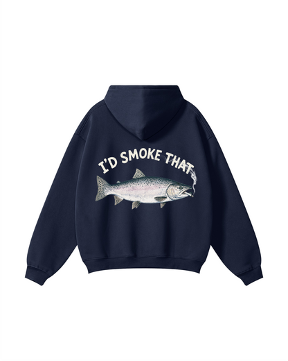 Smokin' Salmon Fishing Hoodie