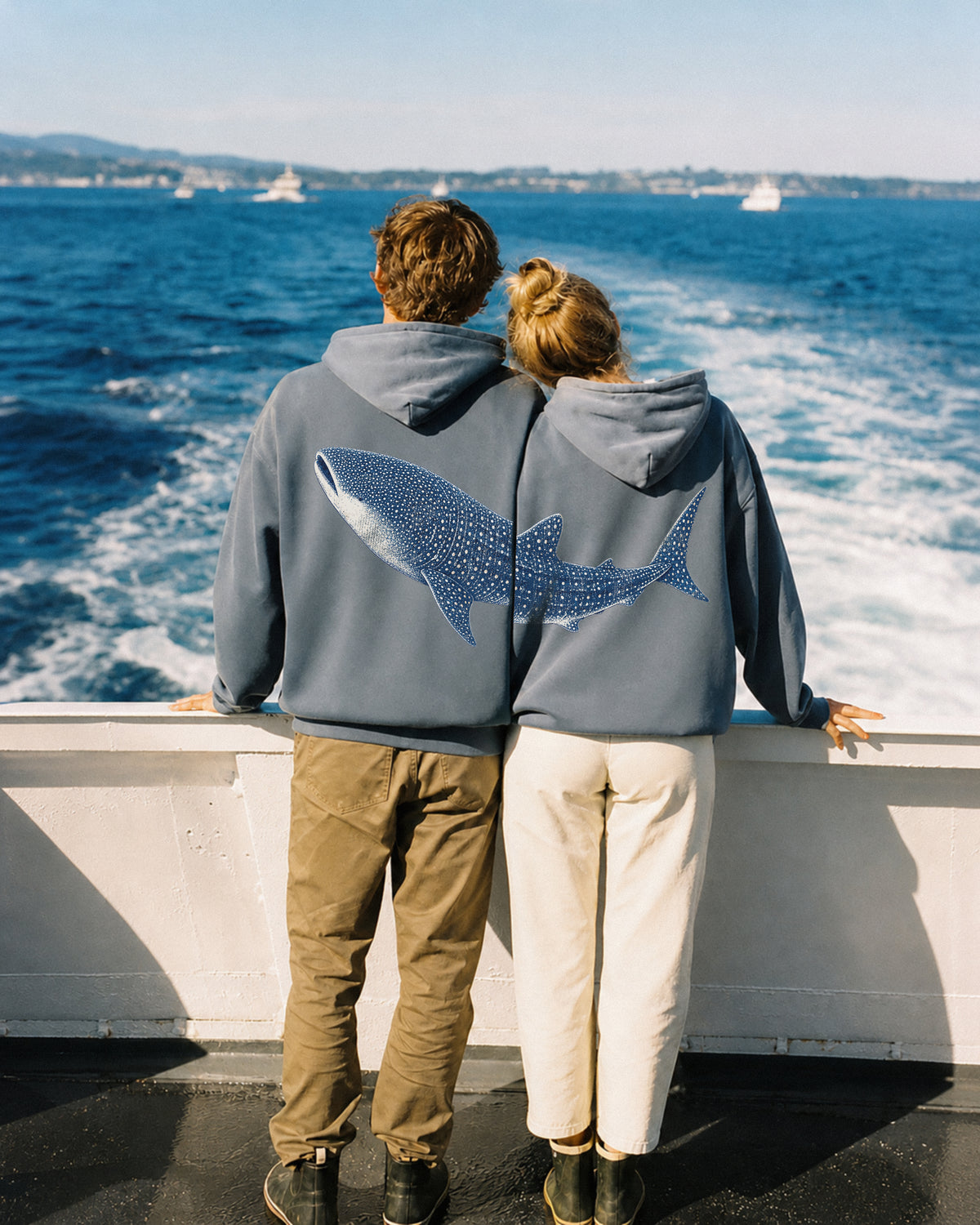 Better Together Whale Shark Couple Hoodie Set