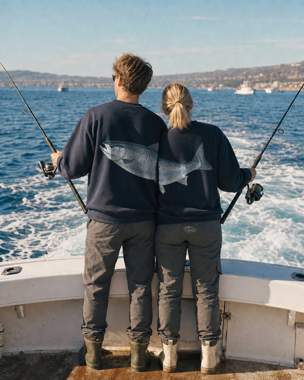 Better Together Atlantic Salmon Couple Crewneck Set