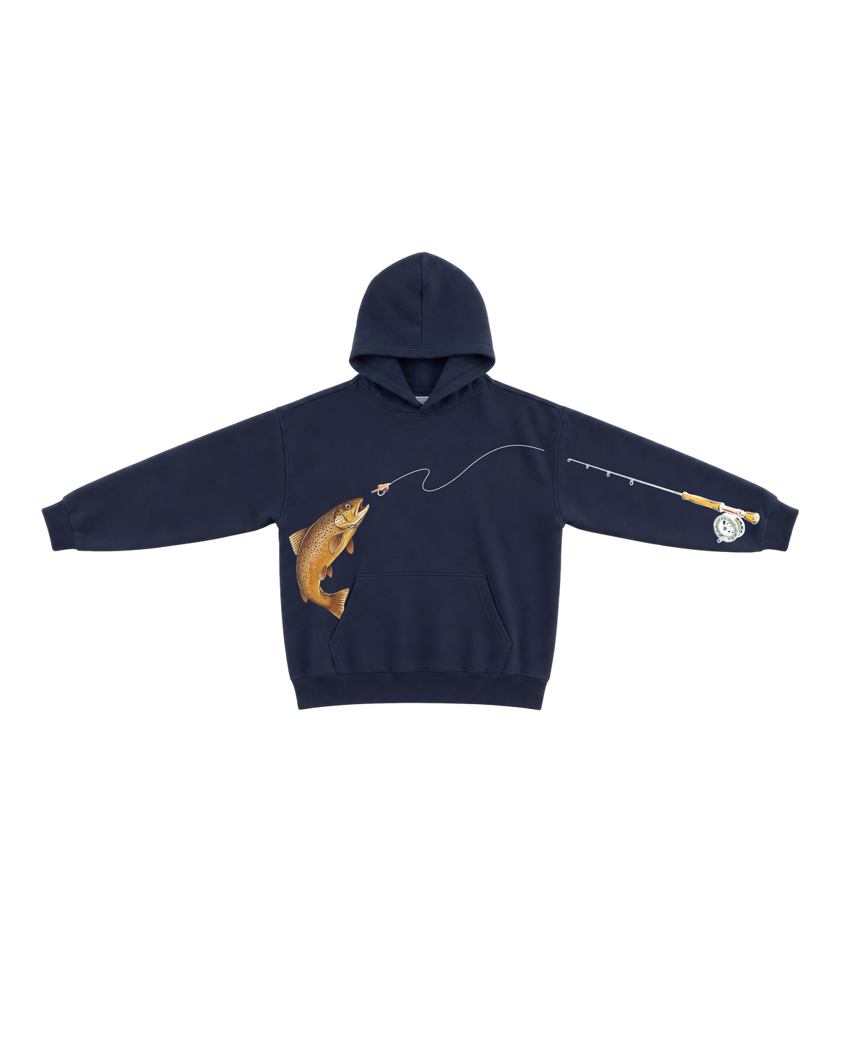 River Days Brown Trout Fly Fishing Hoodie