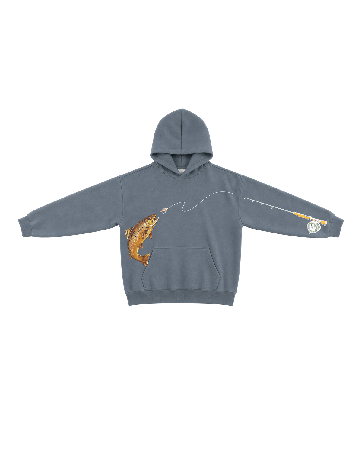 River Days Brown Trout Fly Fishing Hoodie
