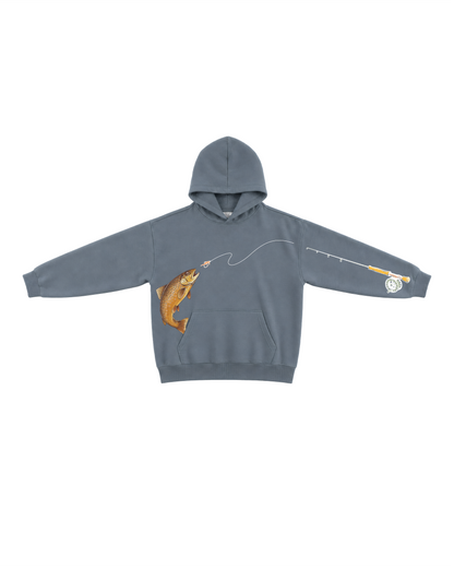 River Days Brown Trout Fly Fishing Hoodie