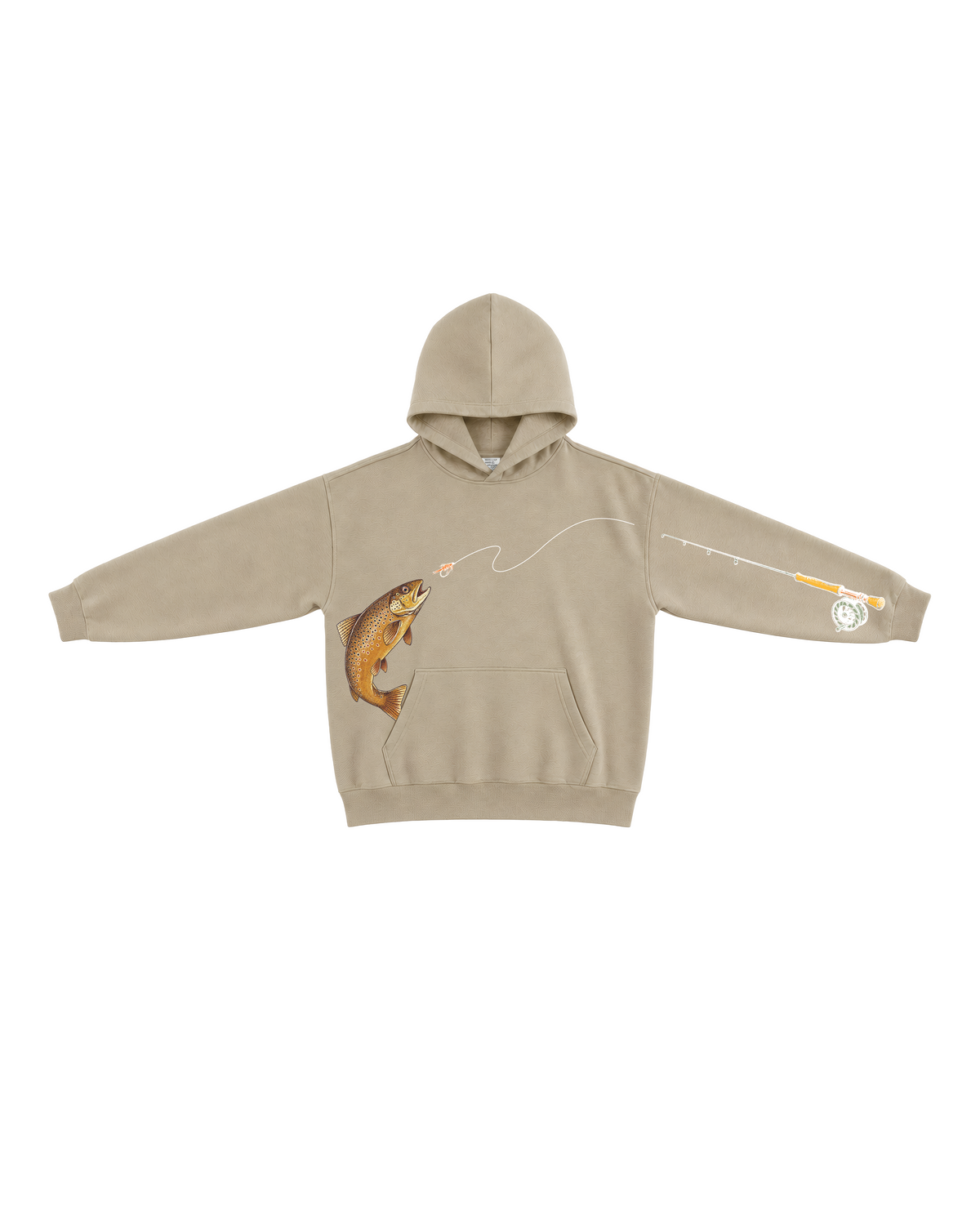 River Days Brown Trout Fly Fishing Hoodie