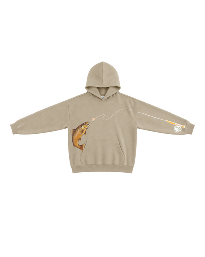 River Days Brown Trout Fly Fishing Hoodie