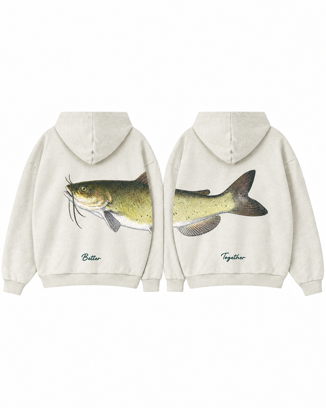Better Together Channel Catfish Couple Hoodie Set