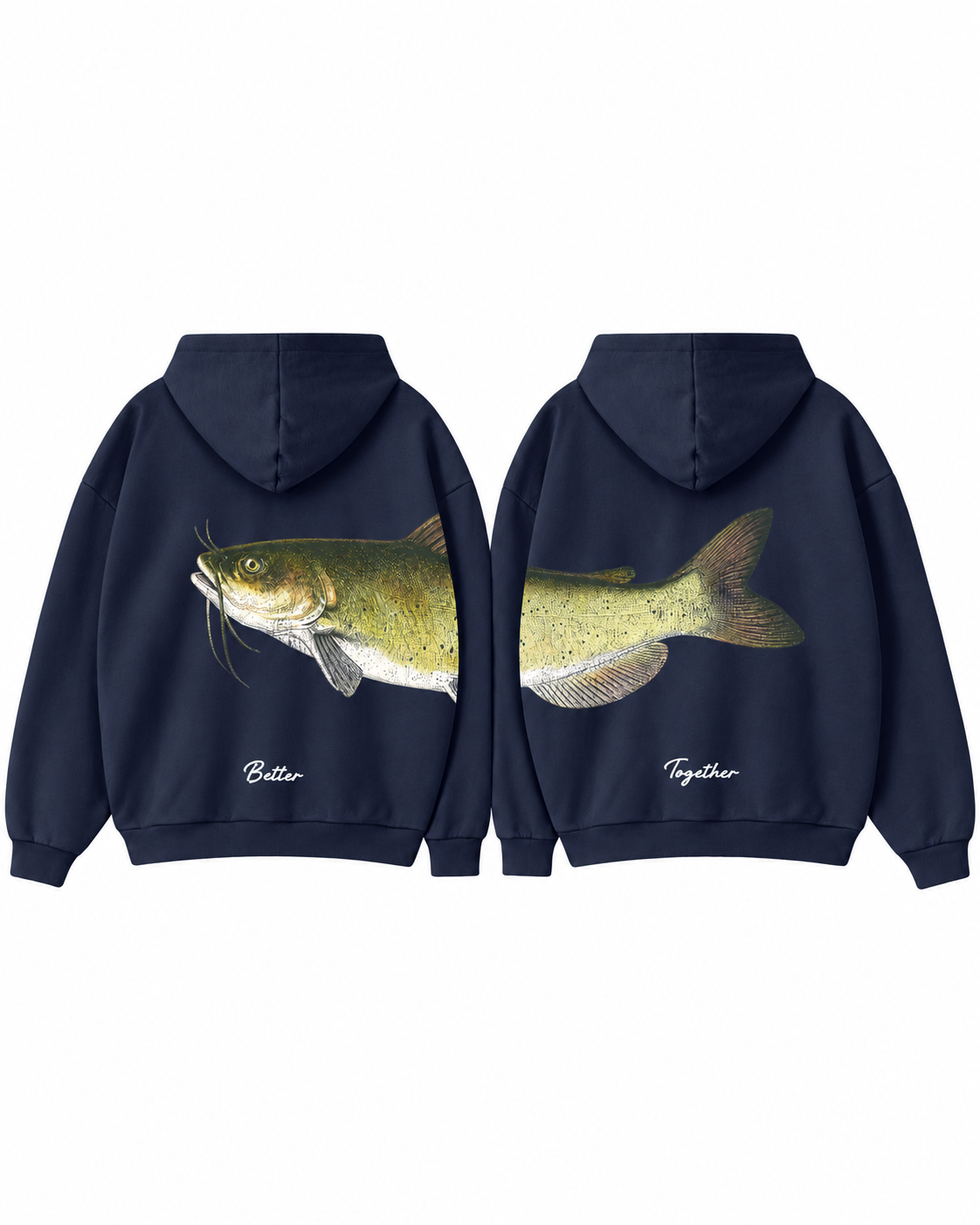 Better Together Channel Catfish Couple Hoodie Set