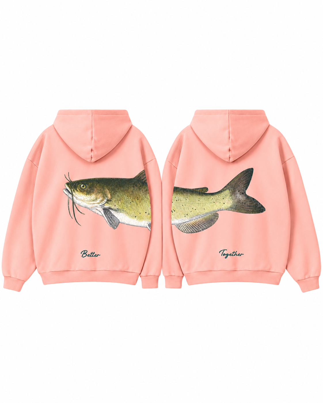 Better Together Channel Catfish Couple Hoodie Set