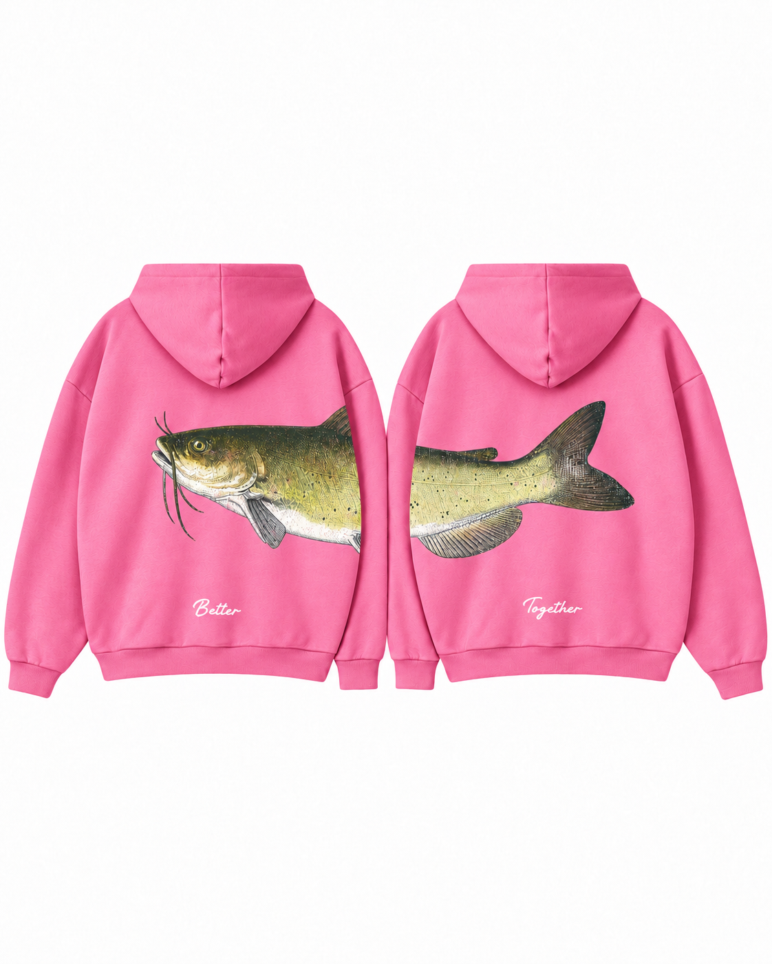 Better Together Channel Catfish Couple Hoodie Set