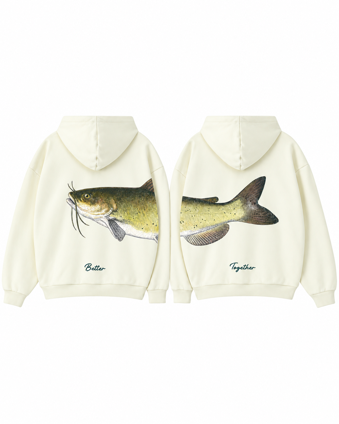 Better Together Channel Catfish Couple Hoodie Set