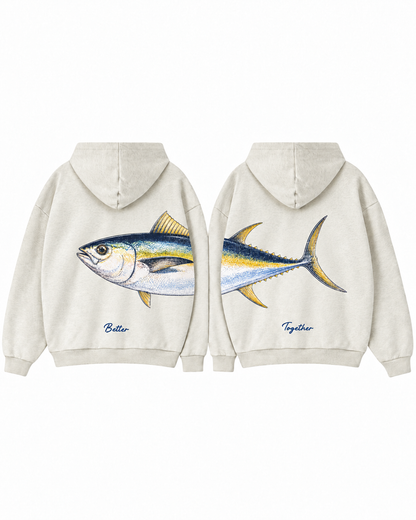 Better Together Yellowfin Tuna Couple Hoodie Set