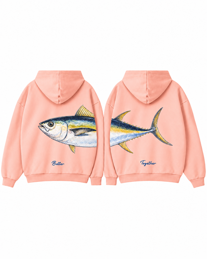 Better Together Yellowfin Tuna Couple Hoodie Set