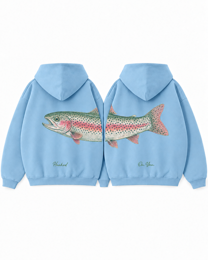 Hooked On You Steelhead Matching Couple Zip Hoodies Set