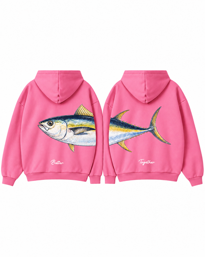 Better Together Yellowfin Tuna Couple Hoodie Set