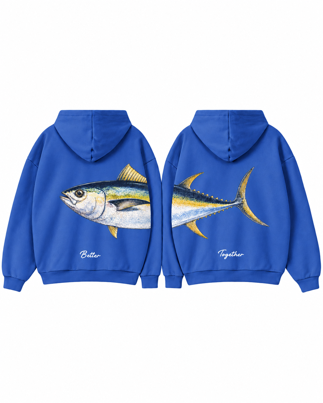 Better Together Yellowfin Tuna Couple Hoodie Set