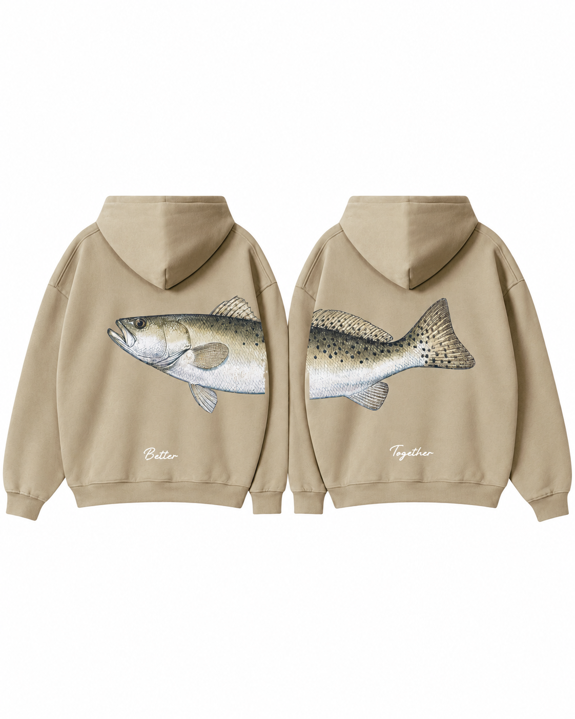 Better Together Speckled Trout Couple Hoodie Set