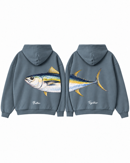 Better Together Yellowfin Tuna Couple Hoodie Set