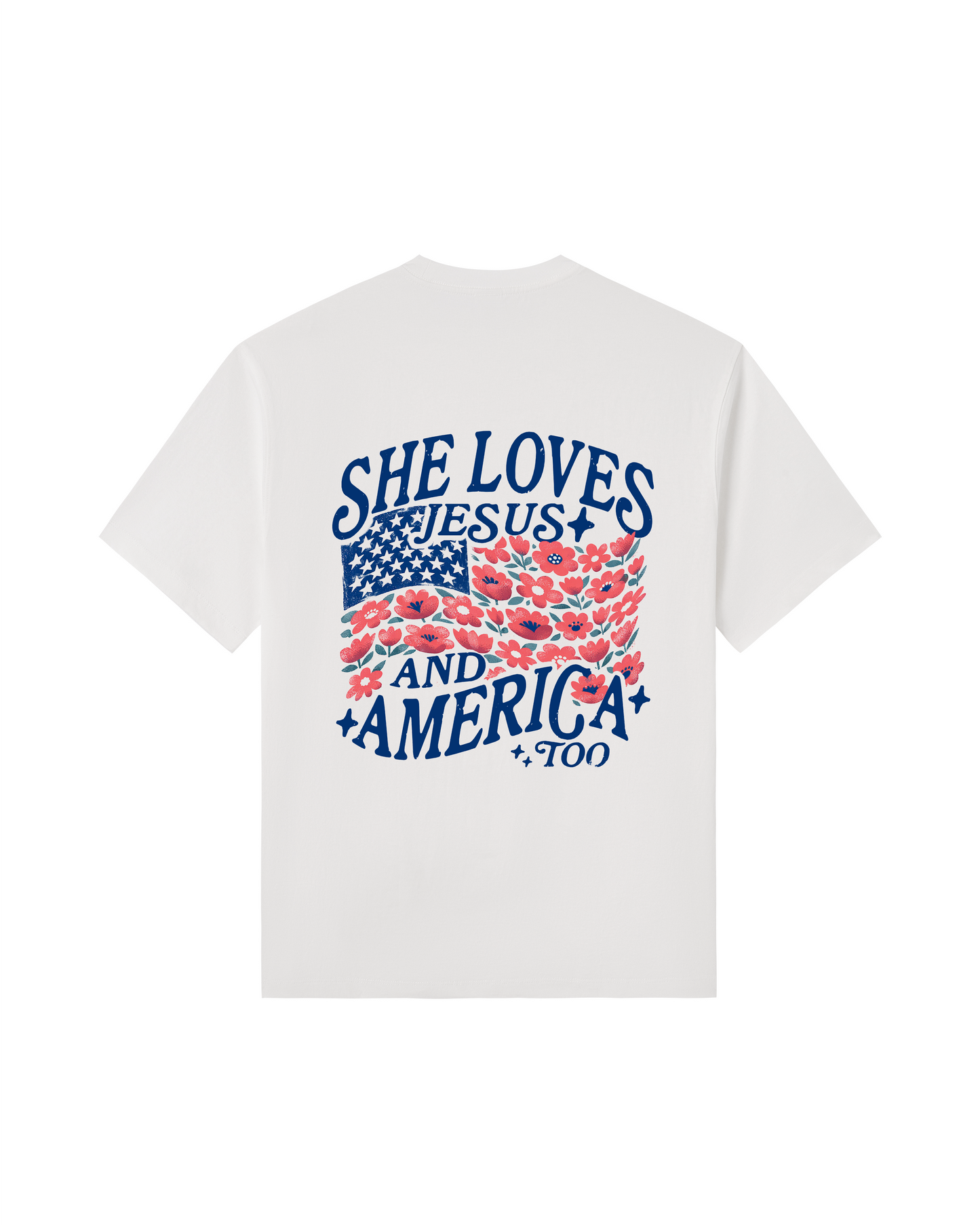 She Loves Jesus and America Too Tee