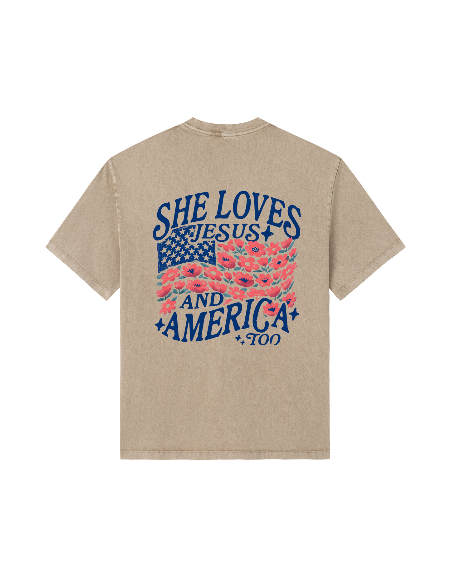 She Loves Jesus and America Too Tee