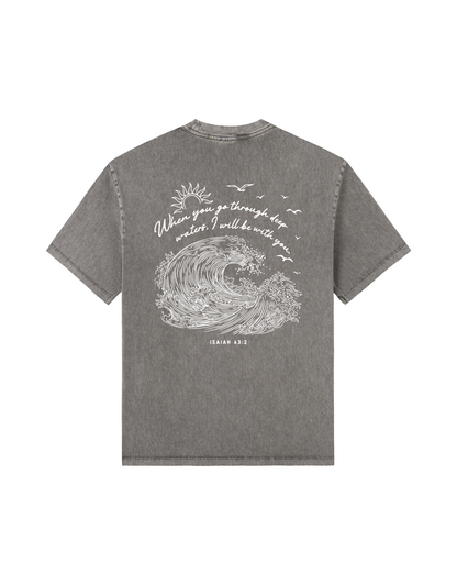 When You Go Through Deep Waters Isaiah 43:2 Tee