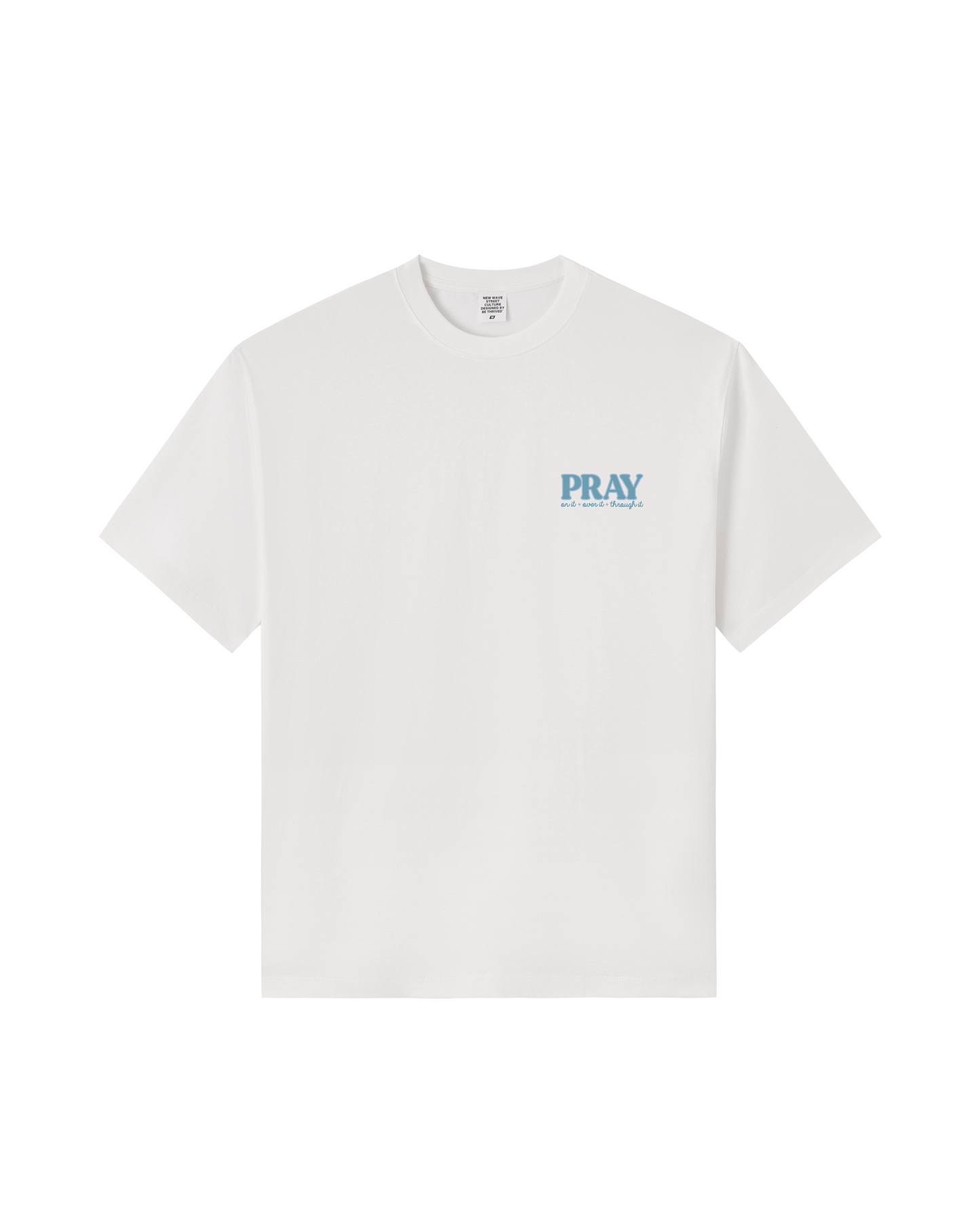 Pray On It, Pray Over It, Pray Through It Premium Cotton Tee