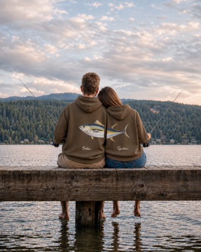 Better Together Yellowfin Tuna Couple Hoodie Set