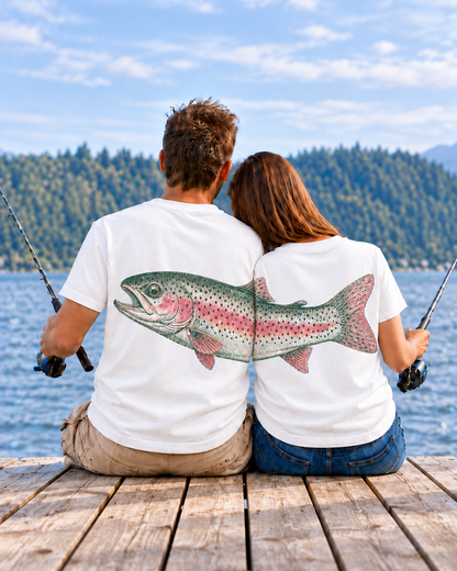 Better Together Rainbow Trout Couple T-Shirt Set