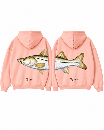 Better Together Snook Couple Hoodie Set