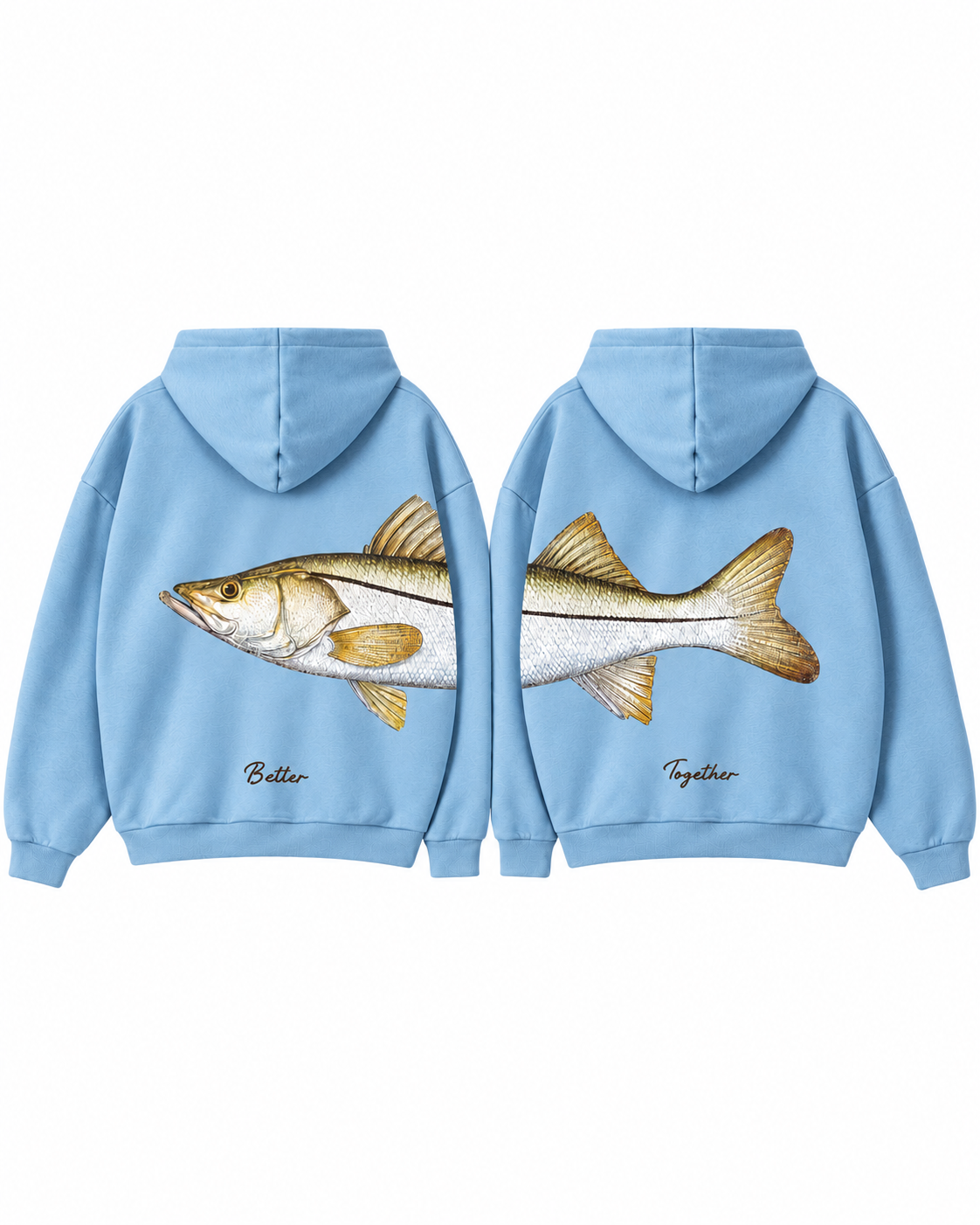Better Together Snook Couple Hoodie Set