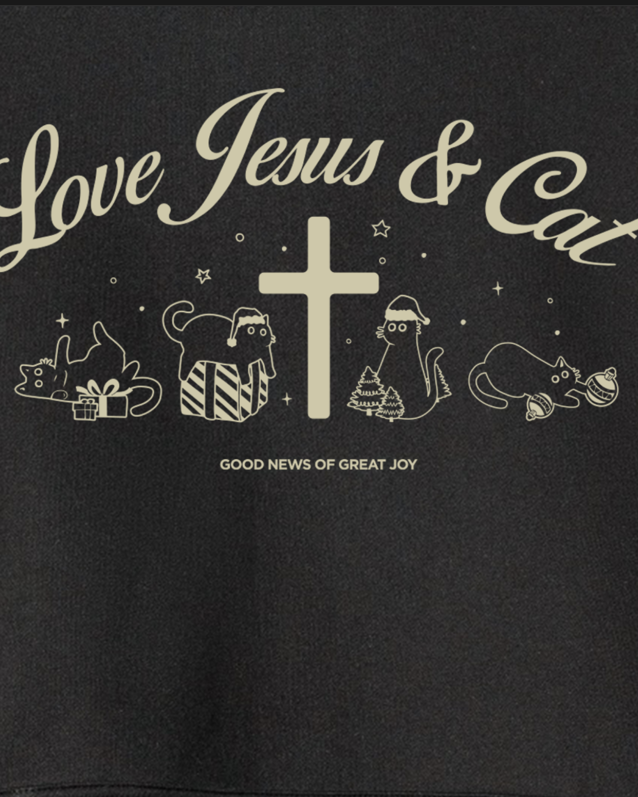 Love Jesus and Cats Unisex Hoodies Two-Piece Set