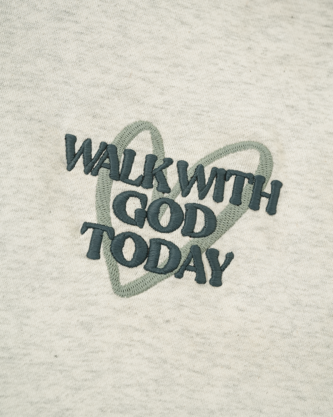 Walk With God Today Embroidered Hoodie