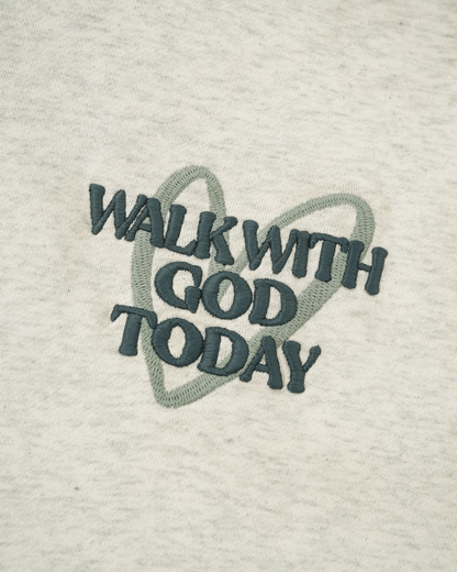 Walk With God Today Embroidered Hoodie