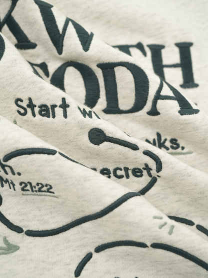 Walk With God Today Embroidered Hoodie